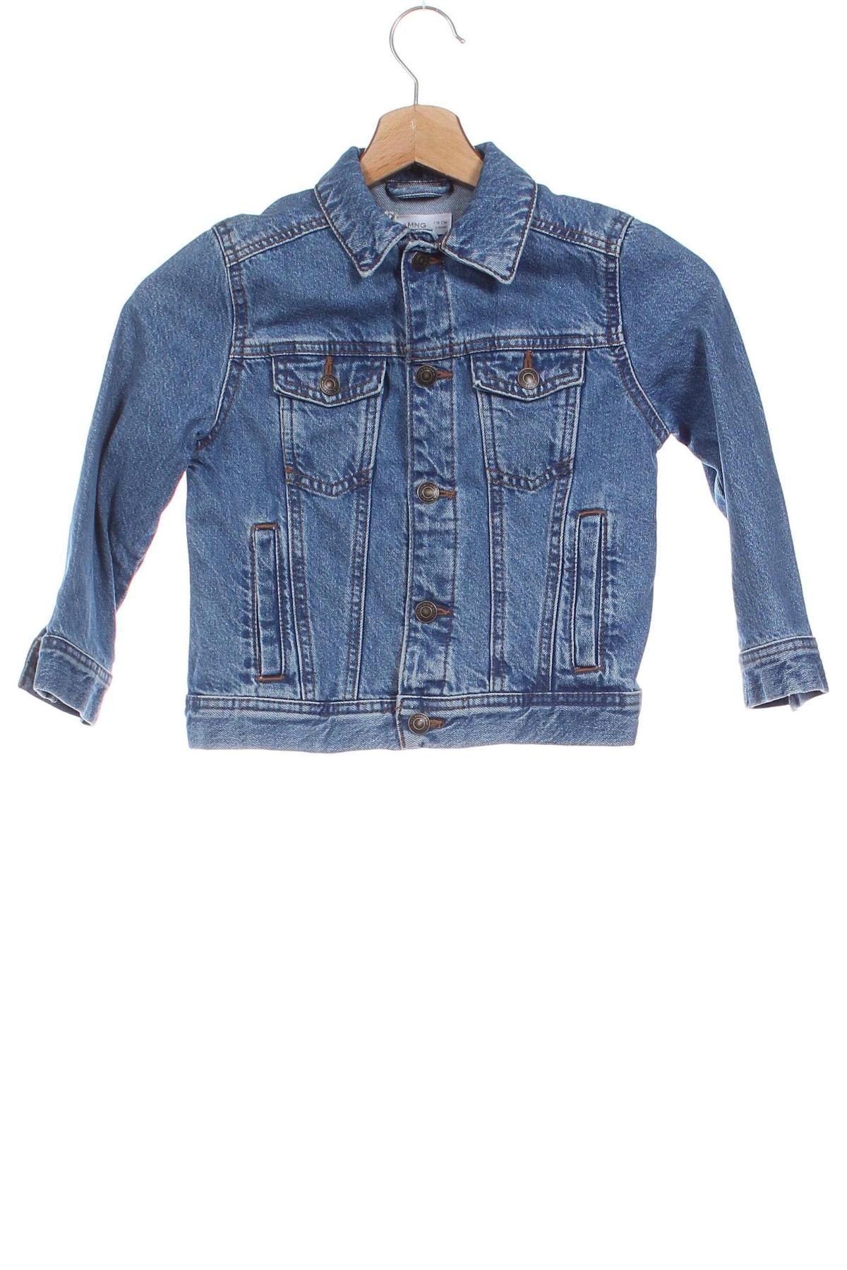 Kinder Jeansjacke Mango, Größe 4-5y/ 110-116 cm, Farbe Blau, Preis 32,58 €