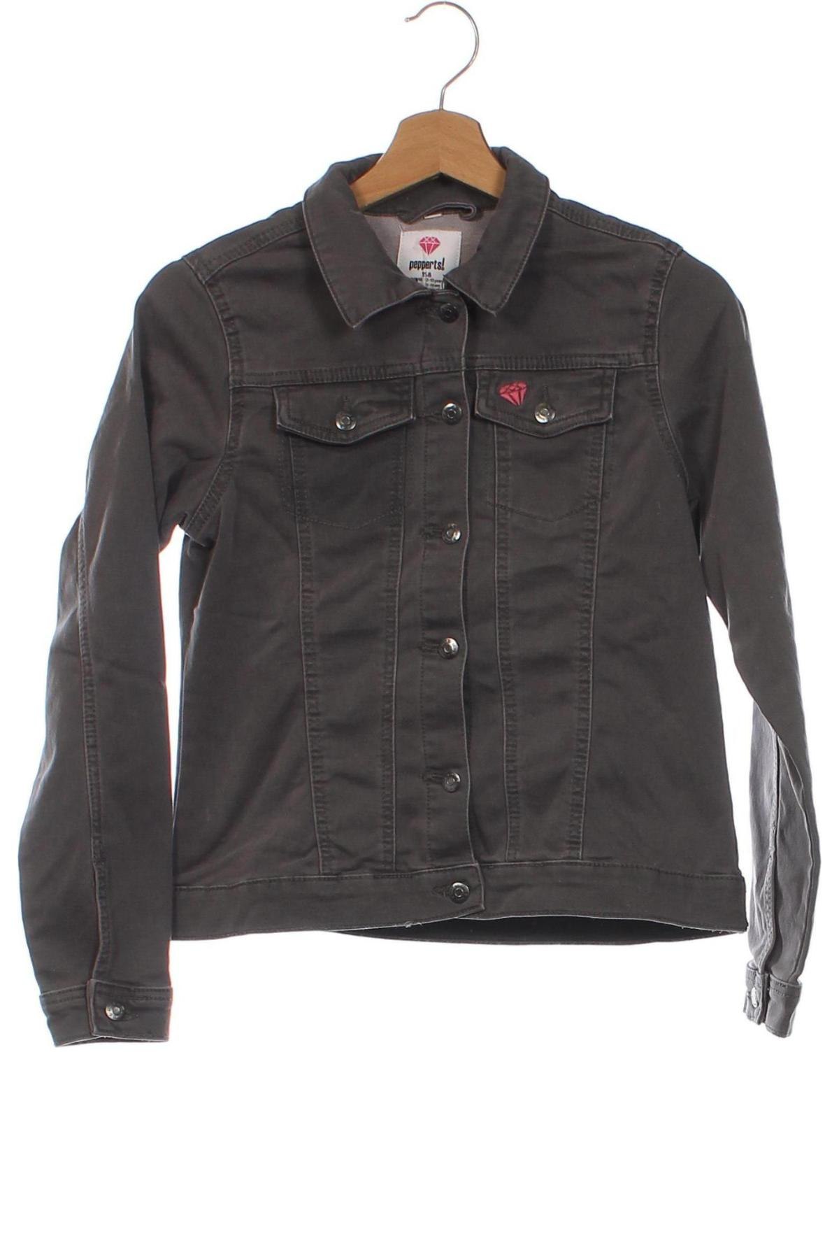 Kinder Jeansjacke Pepperts!, Größe 12-13y/ 158-164 cm, Farbe Grau, Preis € 9,99