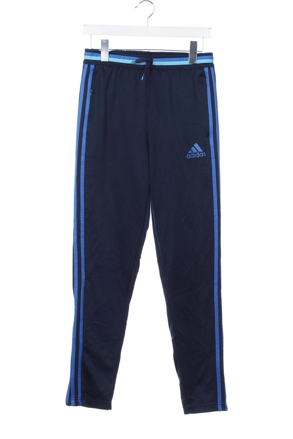 Pantaloni de trening, pentru copii Adidas, Mărime 13-14y/ 164-168 cm, Culoare Albastru, Preț 60,99 Lei