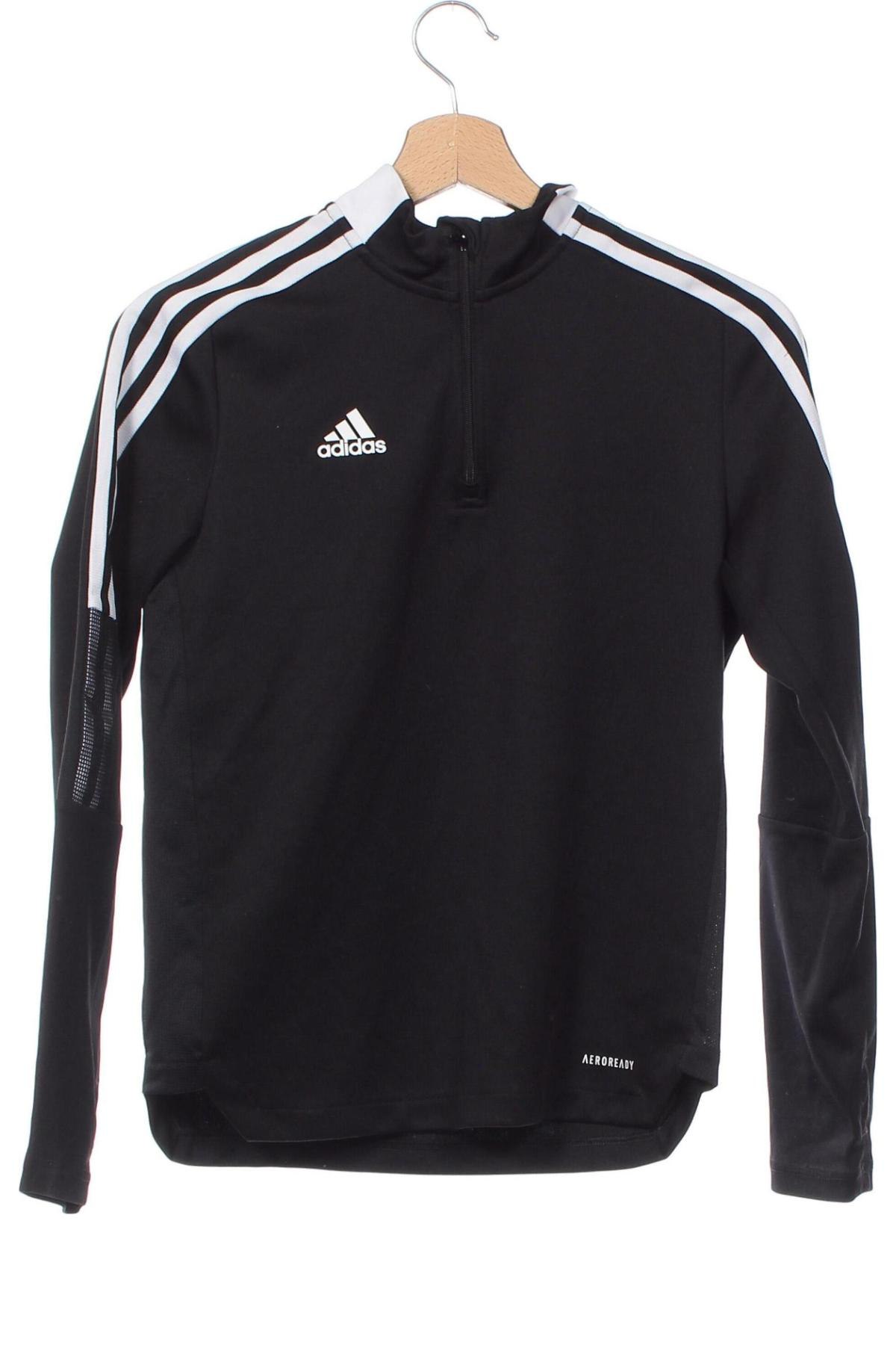 Παιδικό αθλητικό πάνω φόρμα Adidas, Μέγεθος 11-12y/ 152-158 εκ., Χρώμα Μαύρο, Τιμή 14,99 €