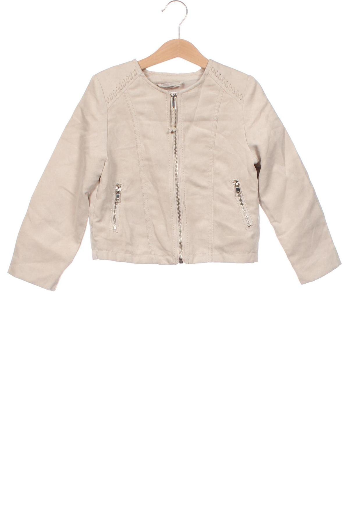 Kinderjacke H&M, Größe 4-5y/ 110-116 cm, Farbe Beige, Preis 10,49 €