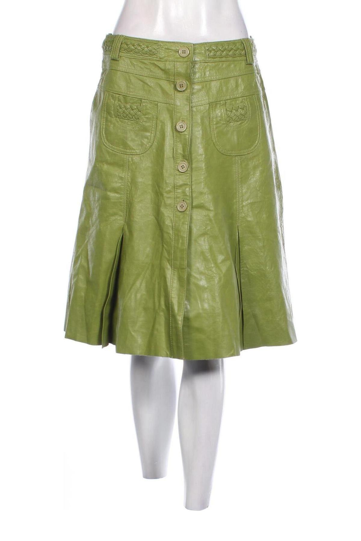 Fustă de piele Vero Moda, Mărime M, Culoare Verde, Preț 292,99 Lei