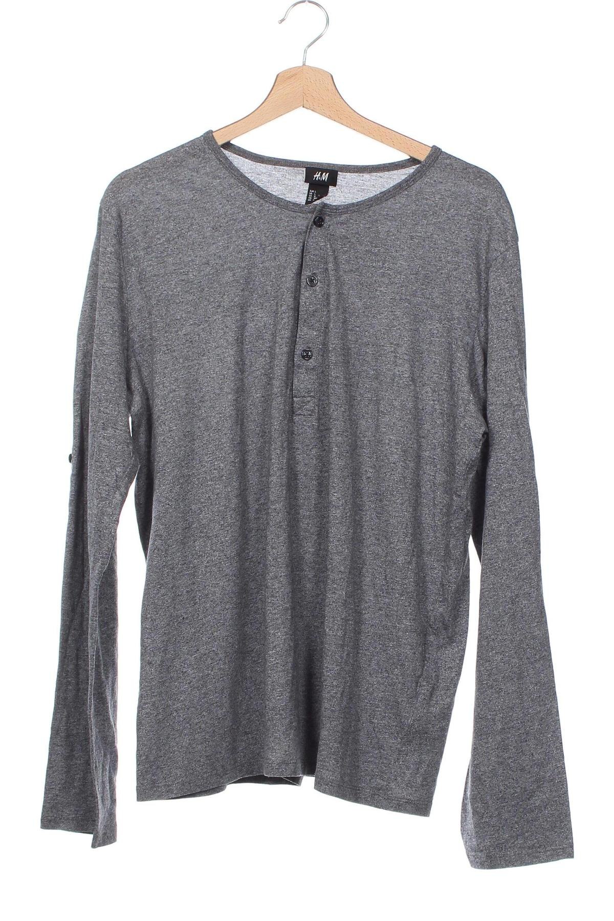 Herren Shirt H&M, Größe L, Farbe Grau, Preis € 4,99