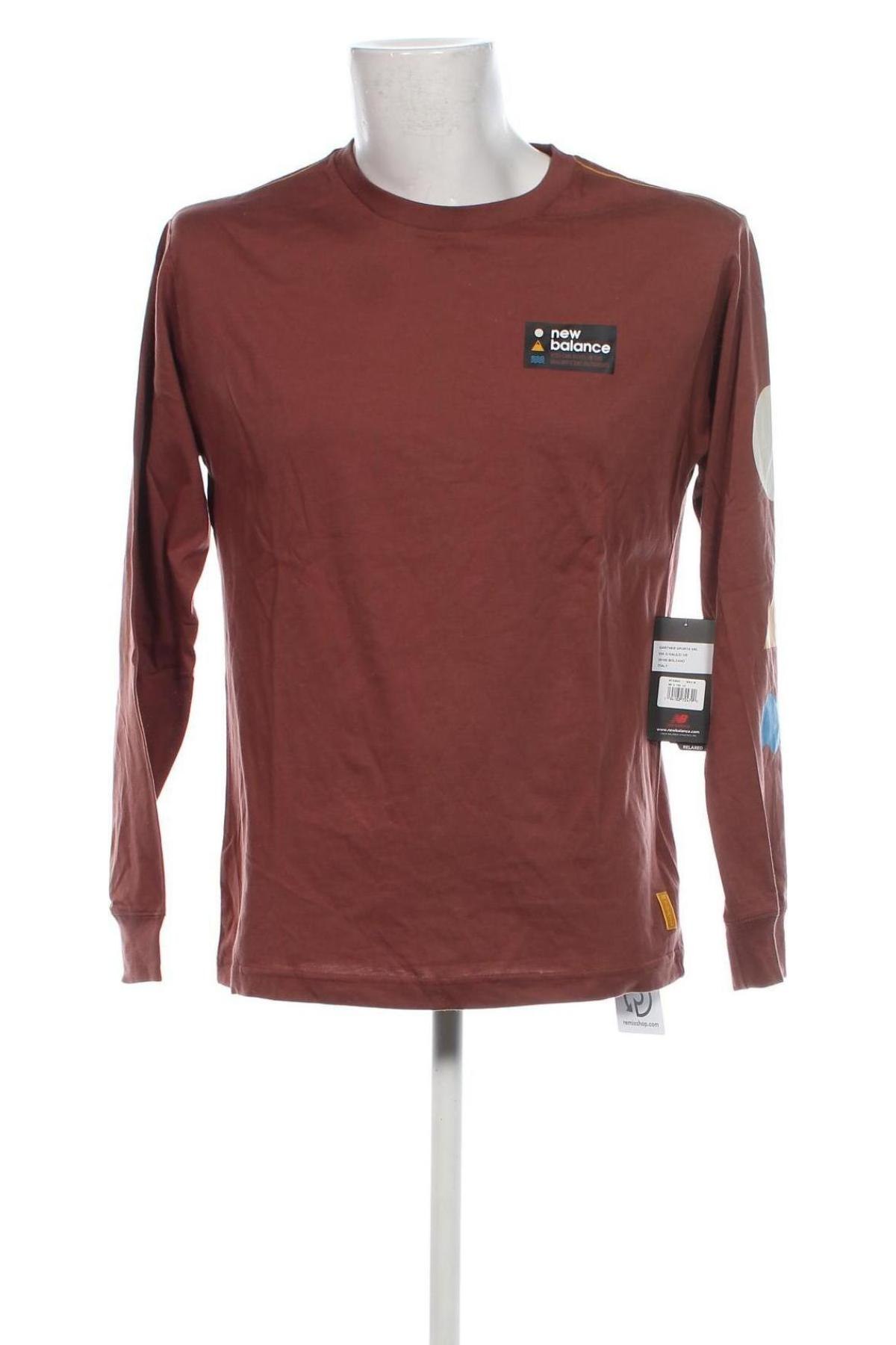 Herren Shirt New Balance, Größe M, Farbe Braun, Preis 31,99 €