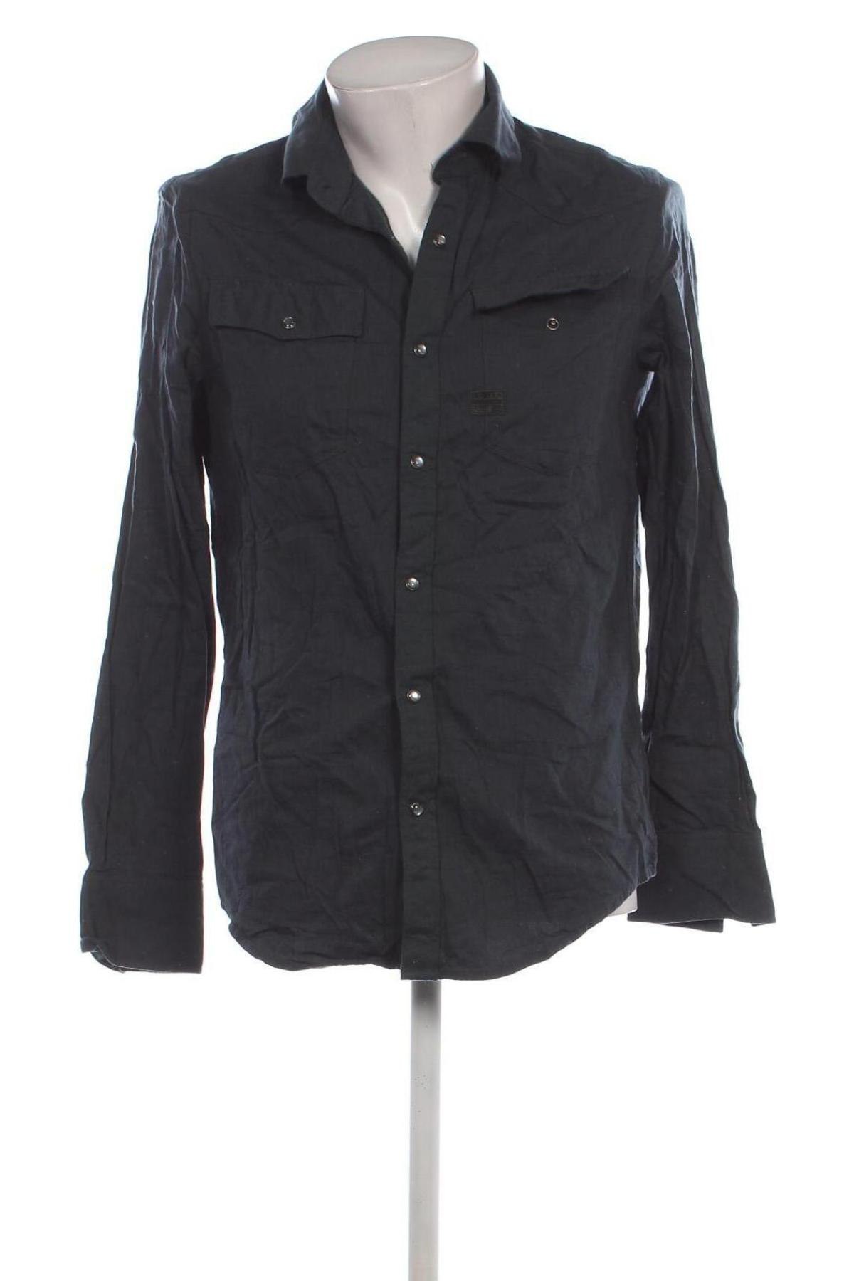 Herrenhemd G-Star Raw, Größe M, Farbe Blau, Preis 23,99 €