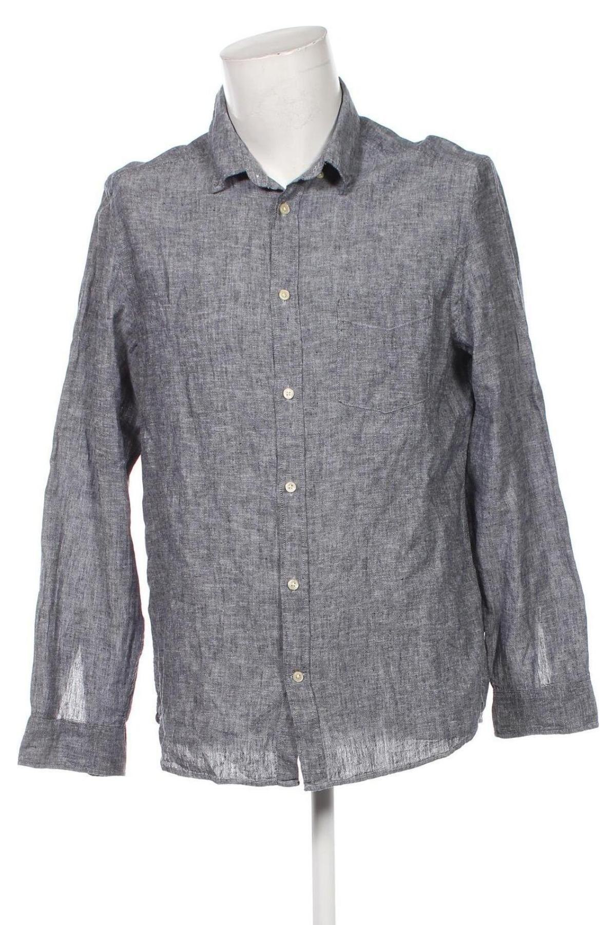 Herrenhemd H&M L.O.G.G., Größe L, Farbe Grau, Preis € 8,99