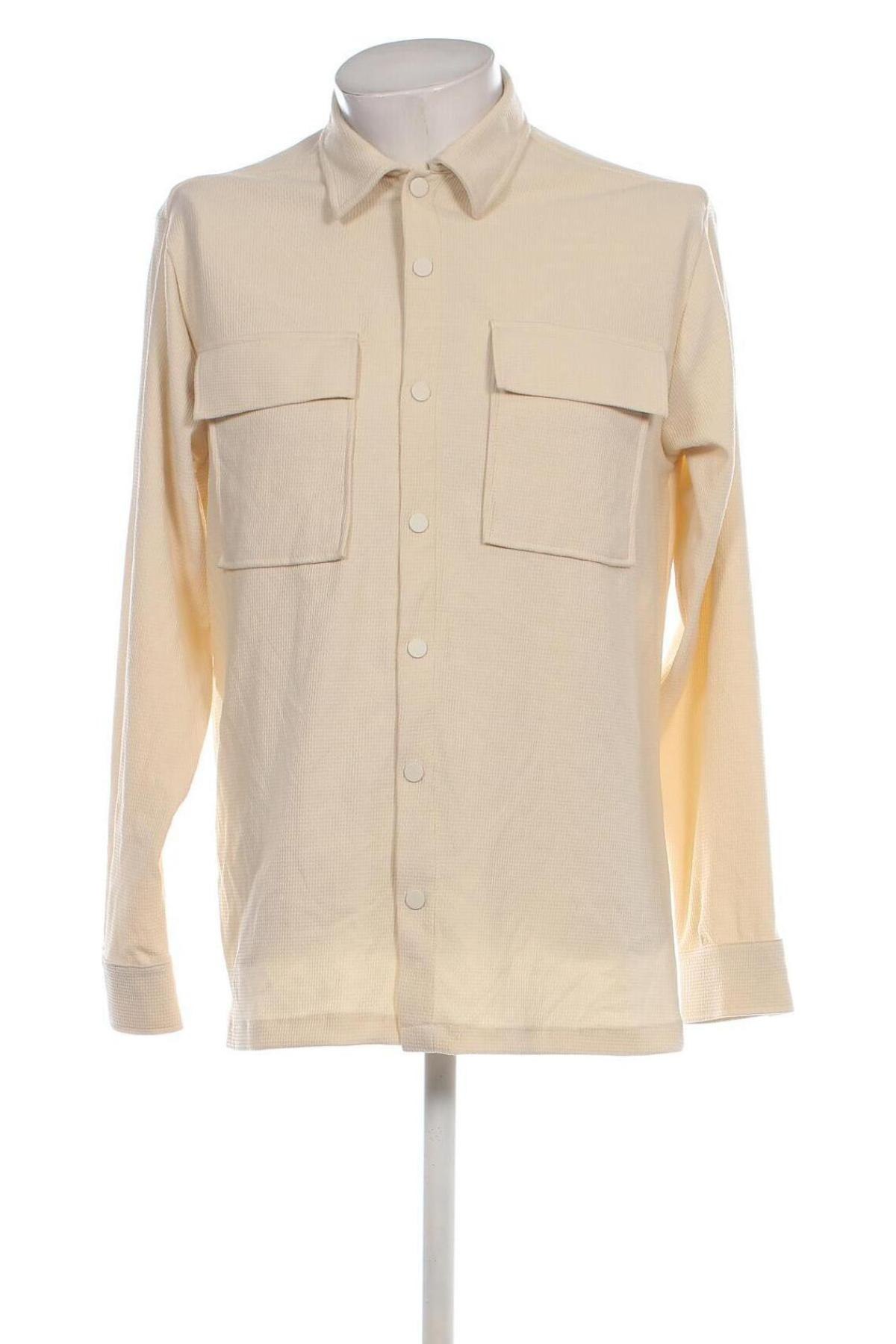 Herrenhemd Koton Casual, Größe M, Farbe Beige, Preis € 4,99