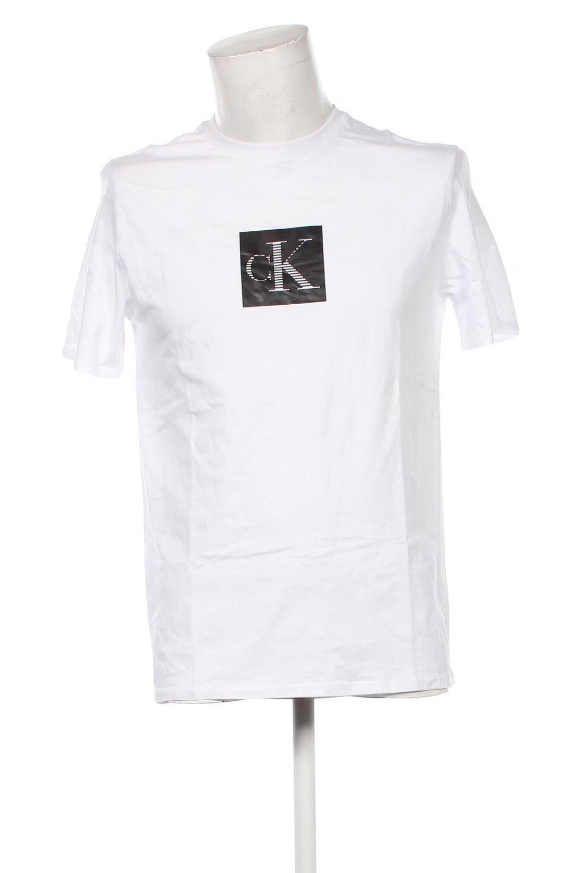 Herren T-Shirt Calvin Klein, Größe S, Farbe Weiß, Preis 22,99 €