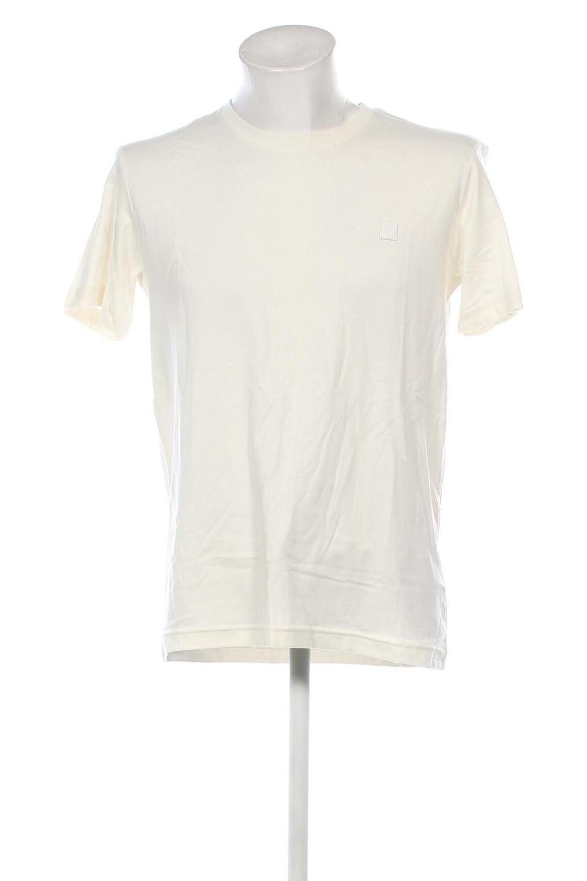 Męski T-shirt Calvin Klein Jeans, Rozmiar M, Kolor ecru, Cena 262,99 zł