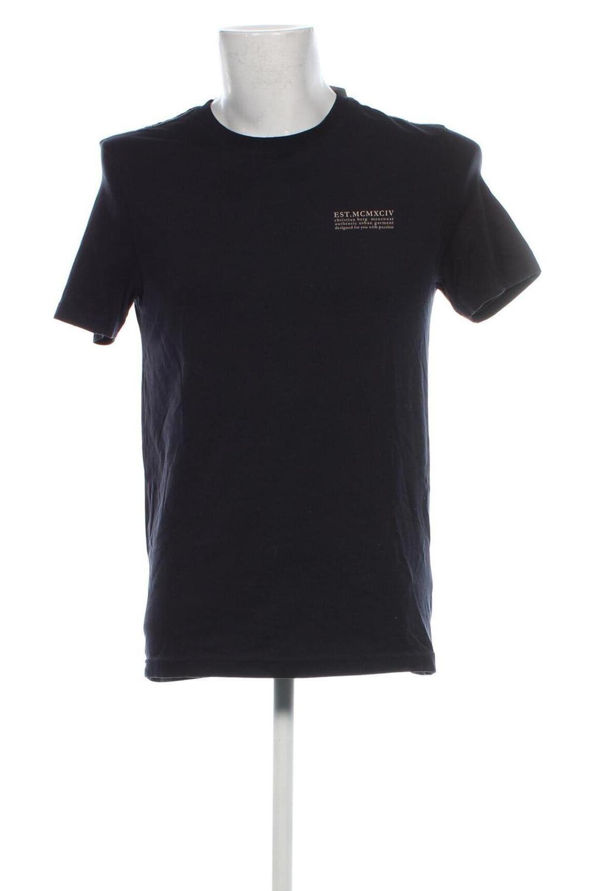 Herren T-Shirt Christian Berg, Größe M, Farbe Blau, Preis € 6,49