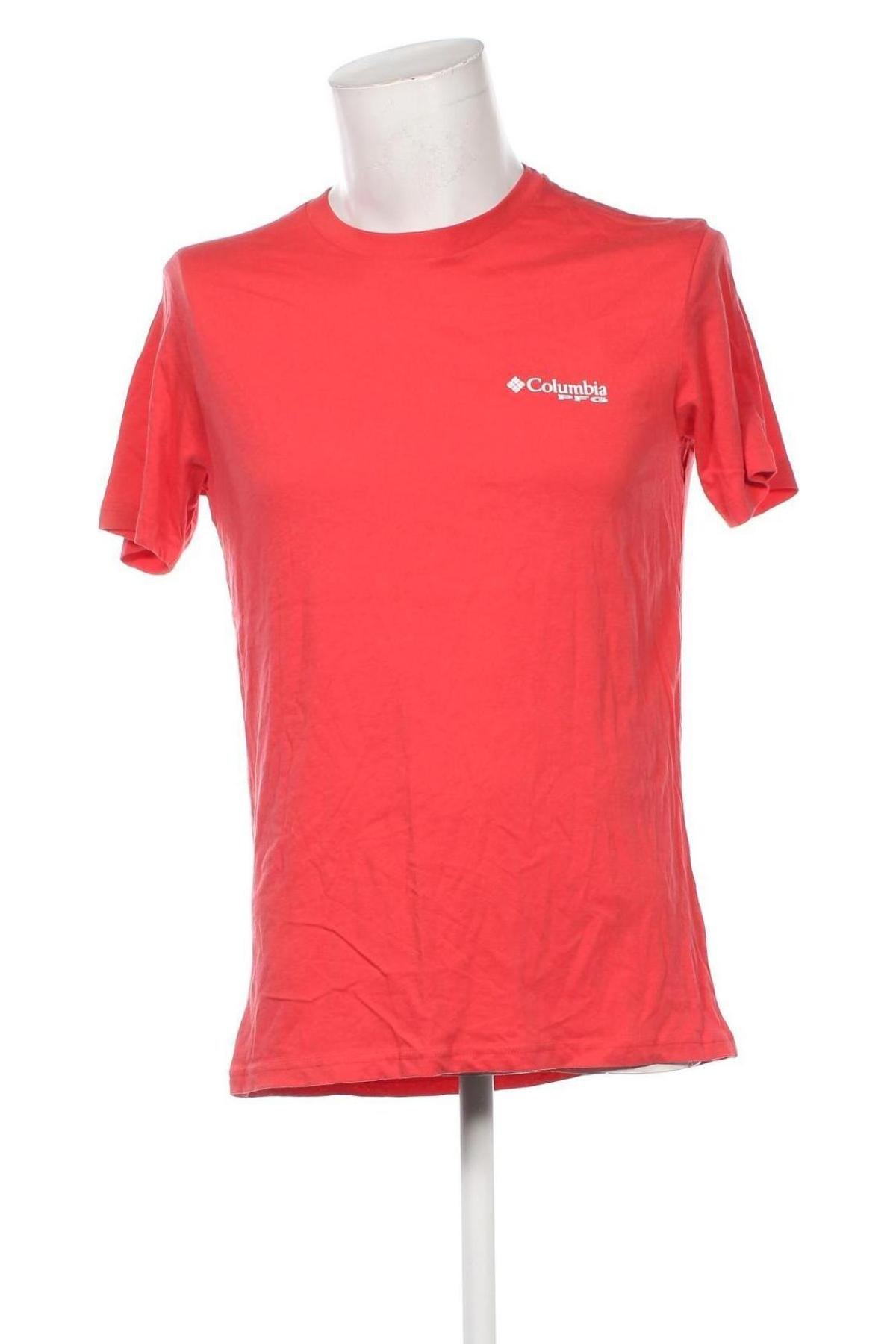 Herren T-Shirt Columbia, Größe M, Farbe Rot, Preis 22,99 €