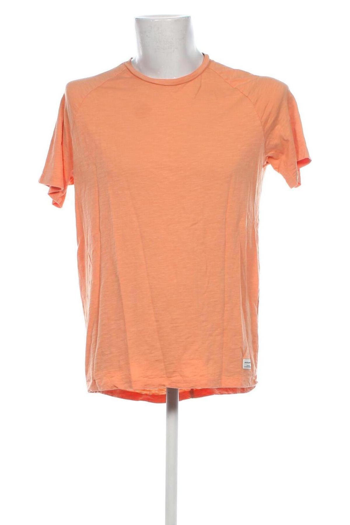 Herren T-Shirt Jack & Jones, Größe L, Farbe Orange, Preis € 5,99