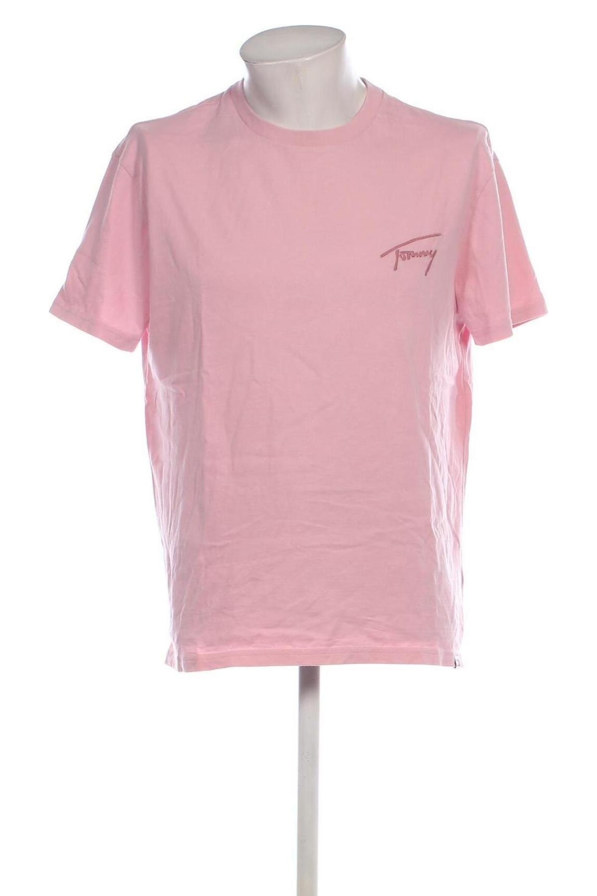 Herren T-Shirt Tommy Jeans, Größe L, Farbe Rosa, Preis € 28,99