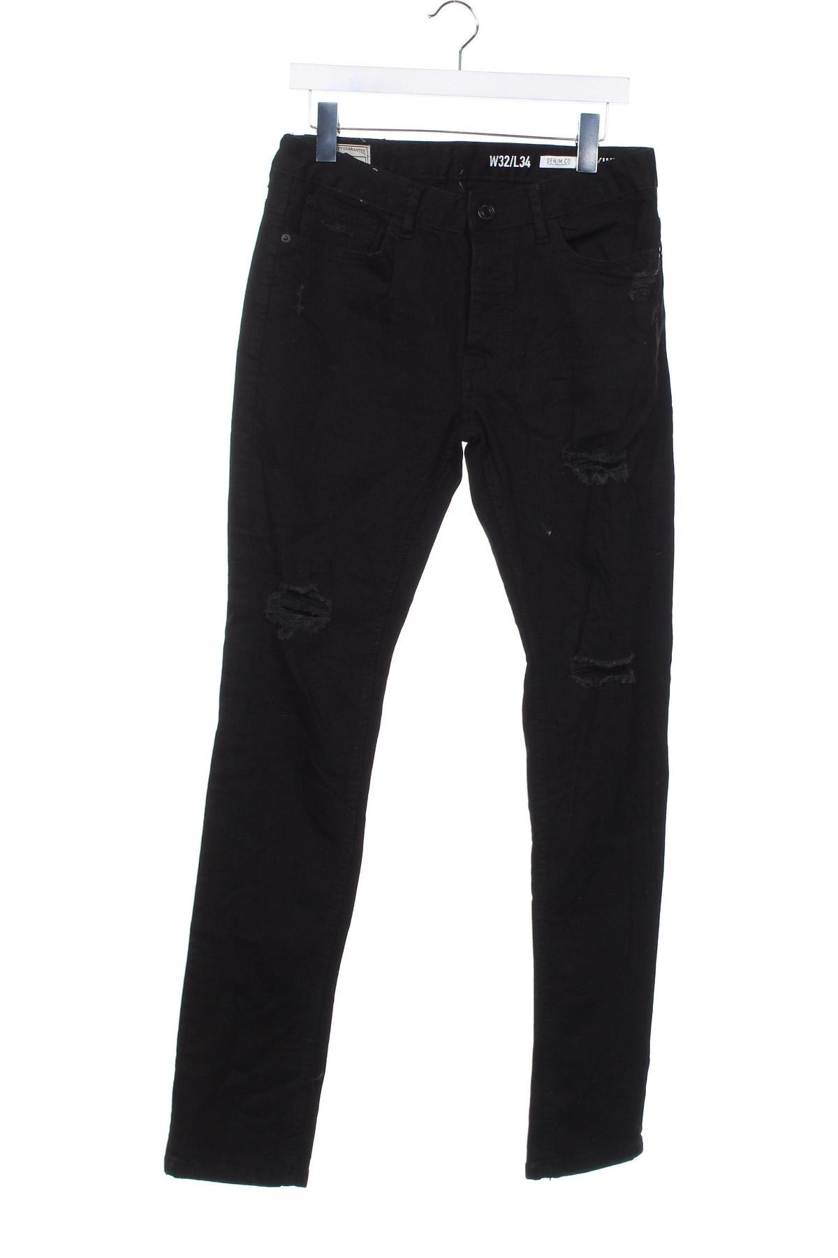 Herren Jeans Denim Co., Größe M, Farbe Schwarz, Preis 12,99 €