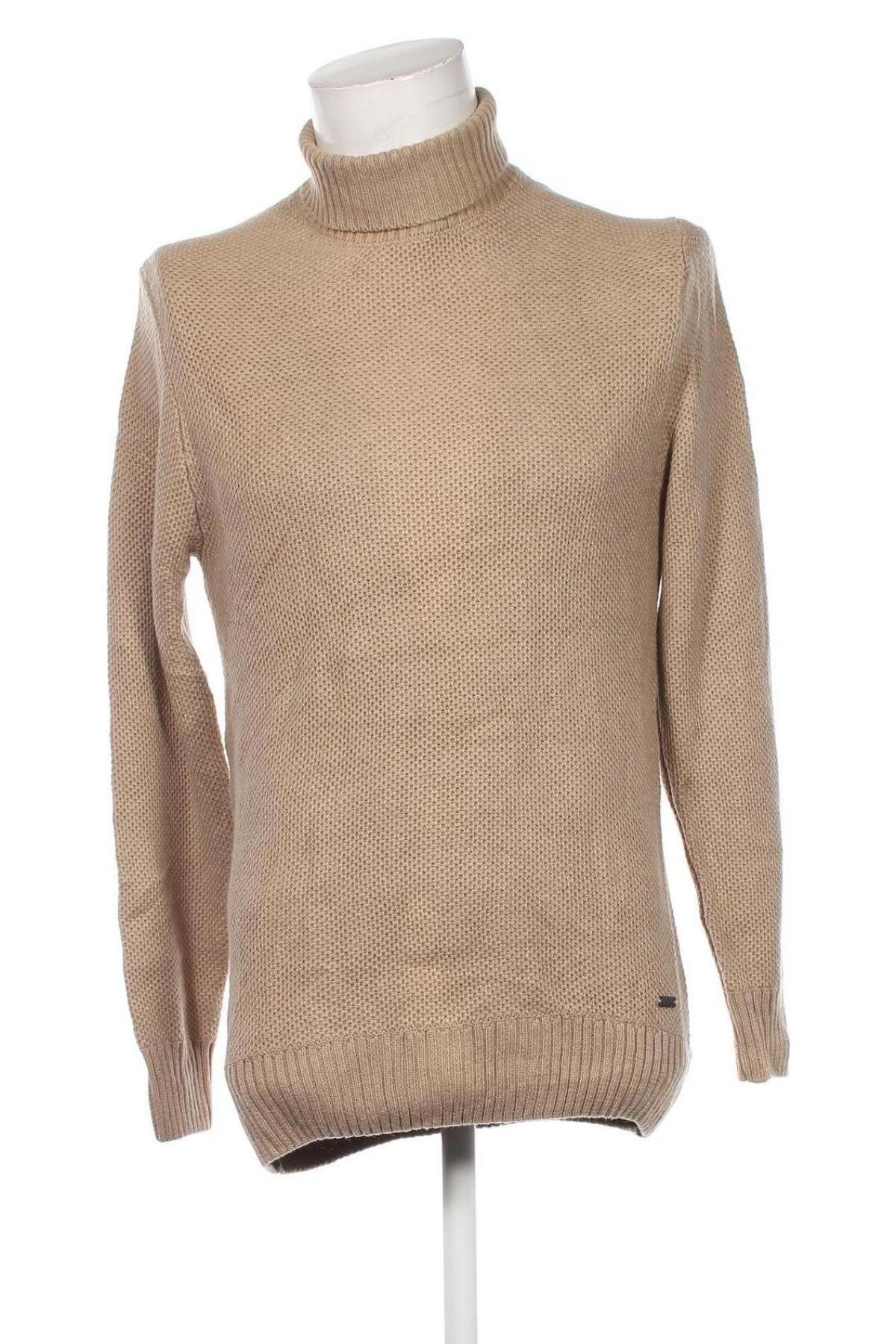 Herrenpullover Born with appetite, Größe L, Farbe Beige, Preis 12,49 €