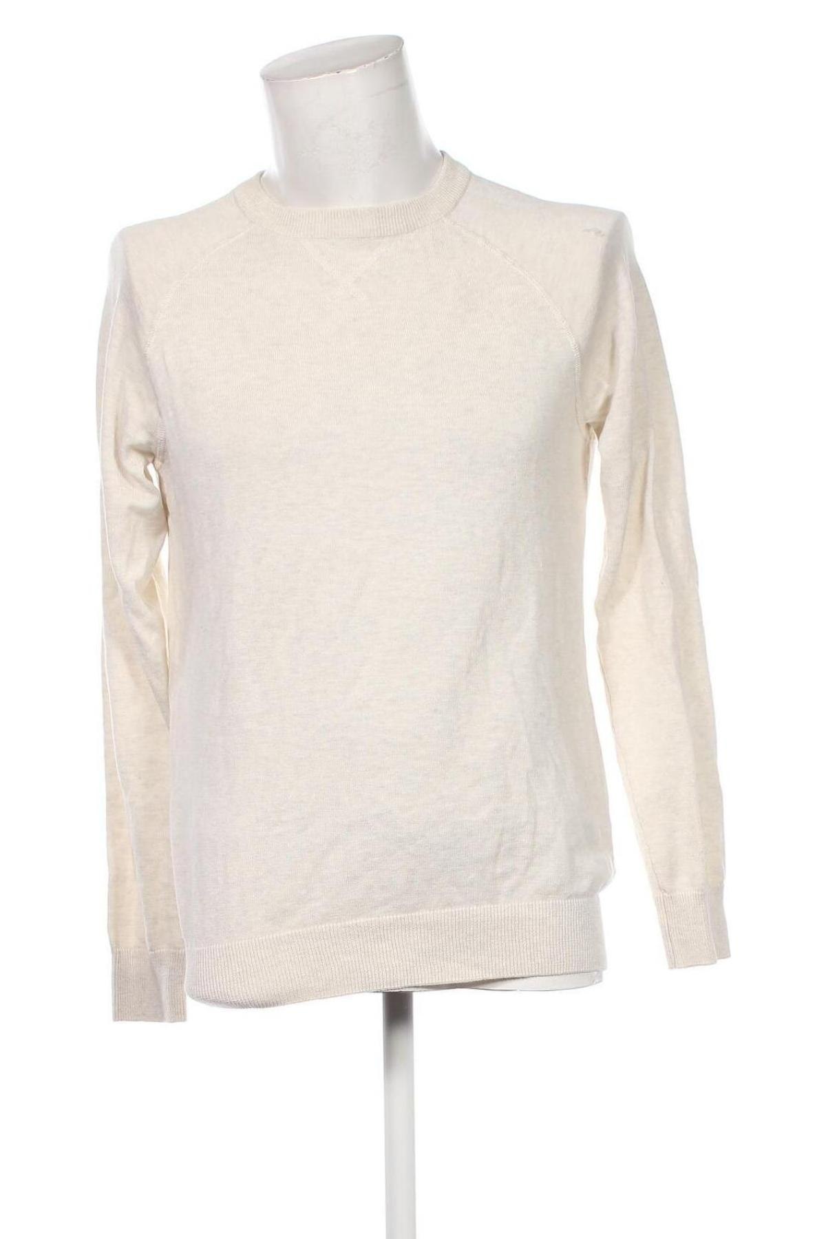 Herrenpullover H&M L.O.G.G., Größe S, Farbe Ecru, Preis 12,49 €