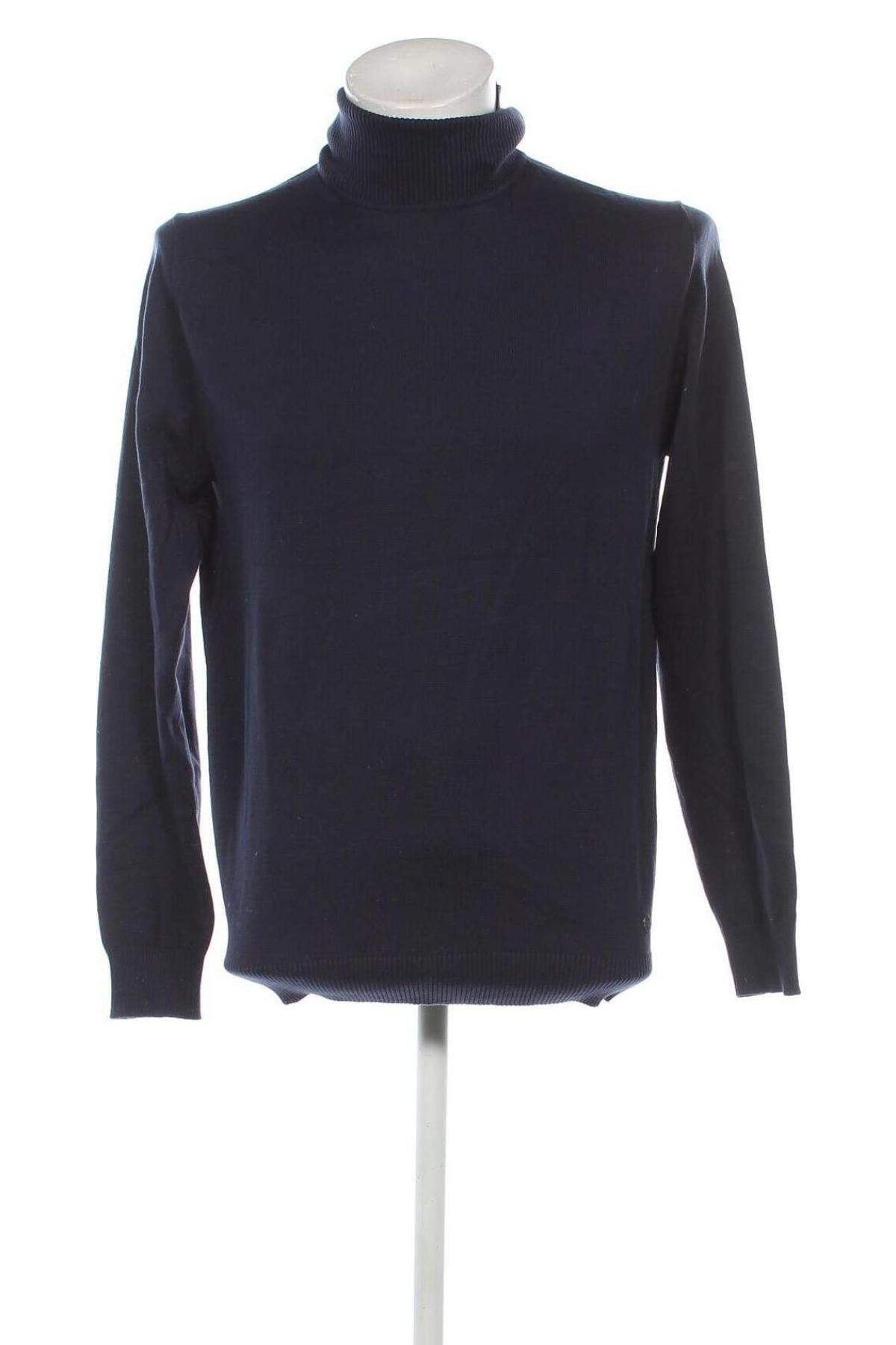 Herrenpullover Marco Manzini, Größe M, Farbe Blau, Preis 17,49 €