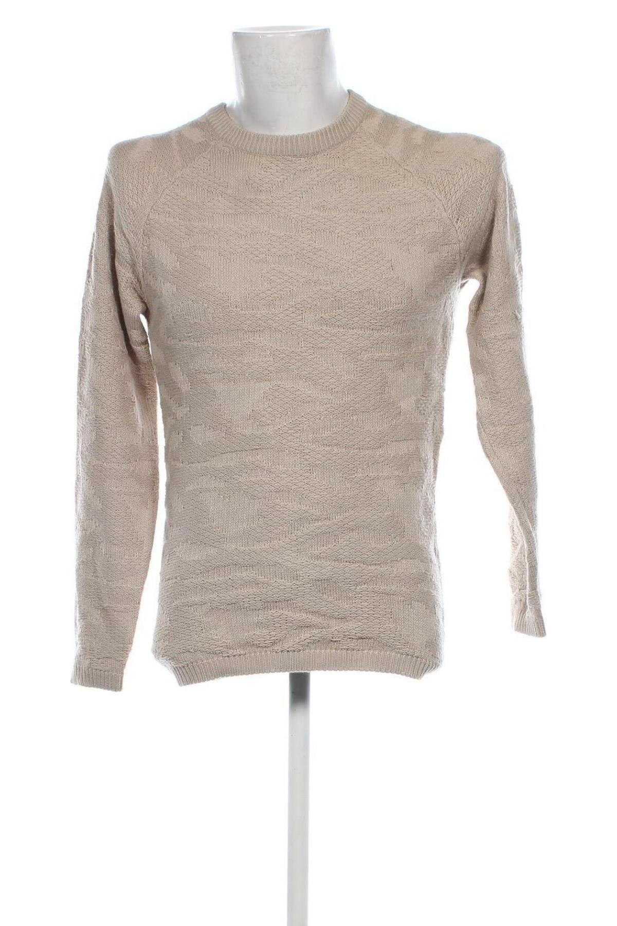 Herrenpullover Smog, Größe S, Farbe Beige, Preis 13,99 €