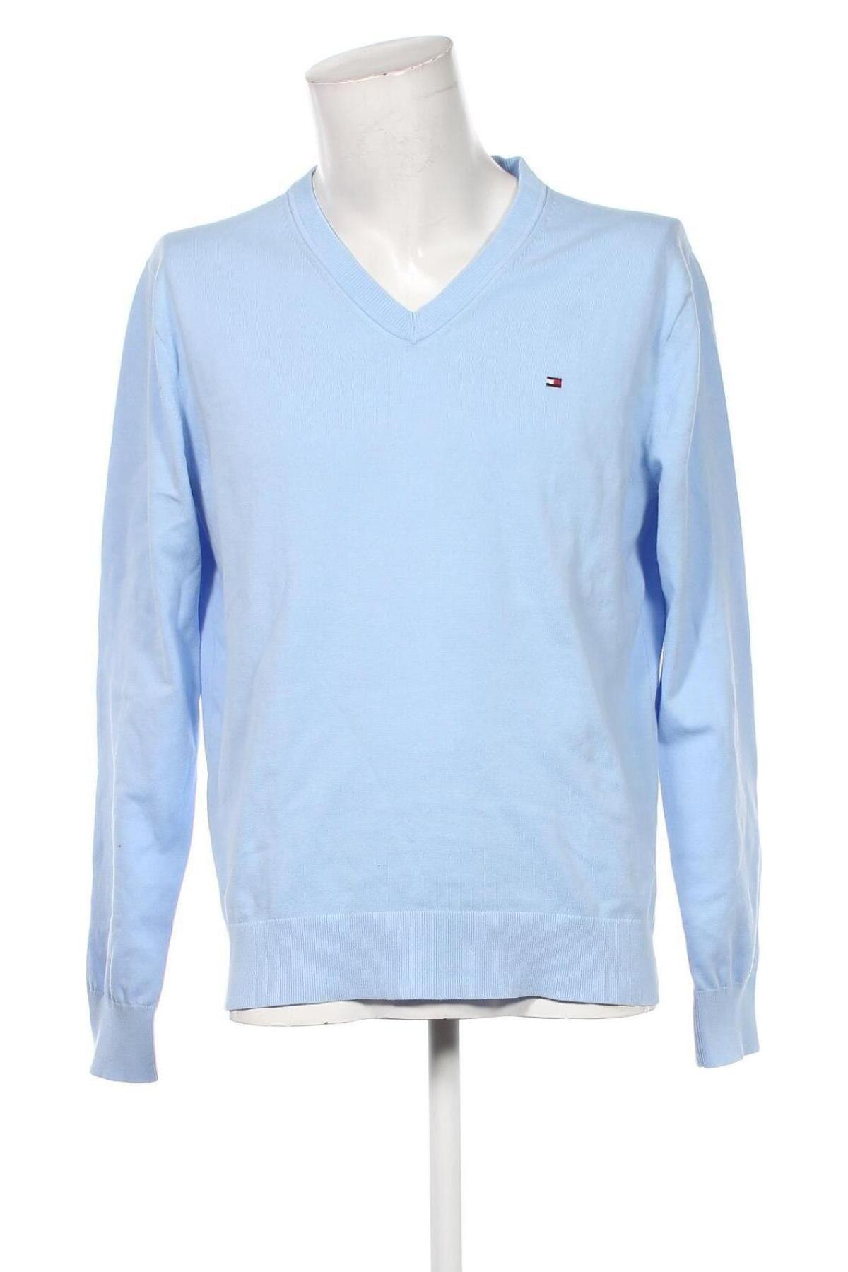 Herrenpullover Tommy Hilfiger, Größe L, Farbe Blau, Preis 70,99 €