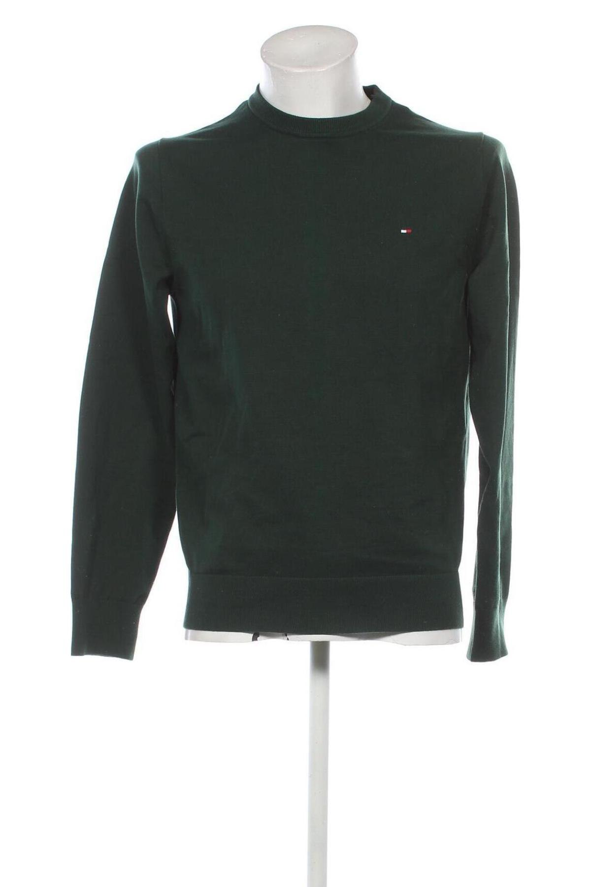 Herrenpullover Tommy Hilfiger, Größe M, Farbe Grün, Preis 98,49 €