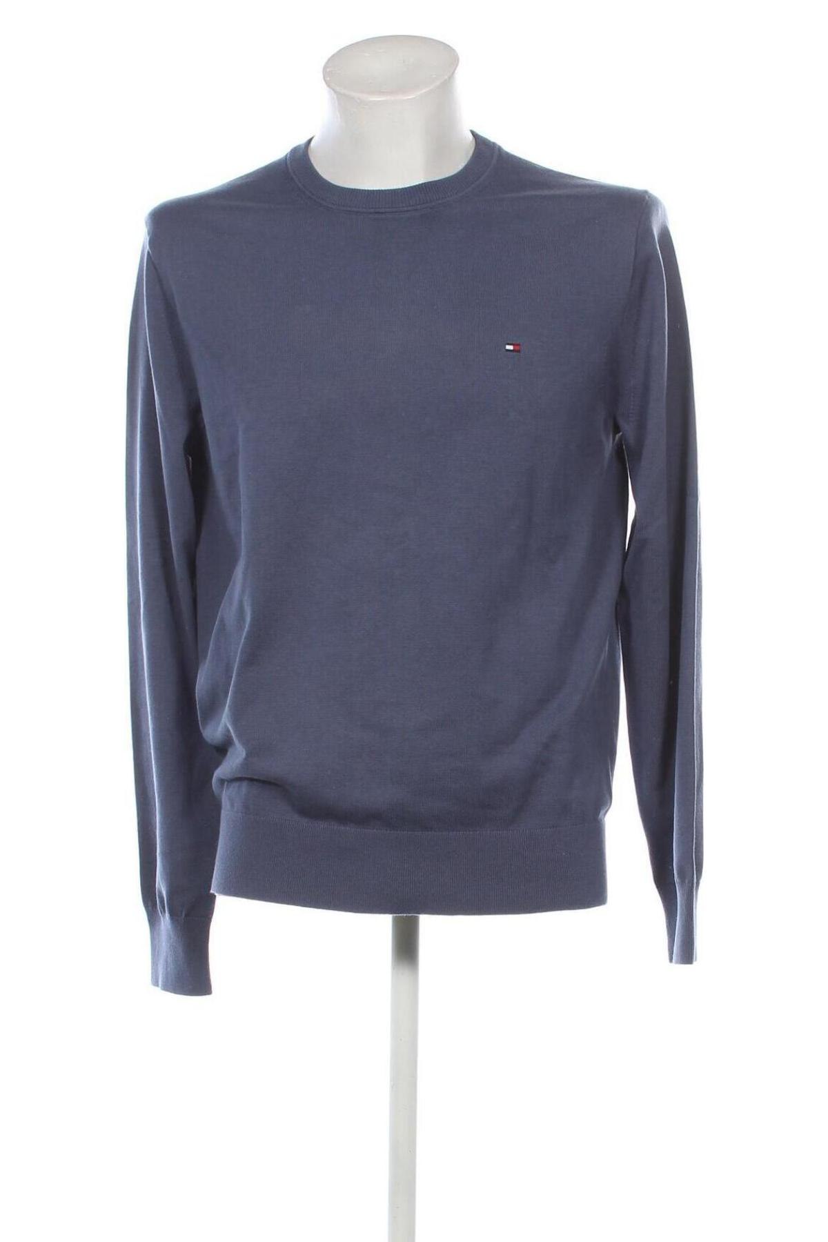 Męski sweter Tommy Hilfiger, Rozmiar L, Kolor Niebieski, Cena 690,99 zł