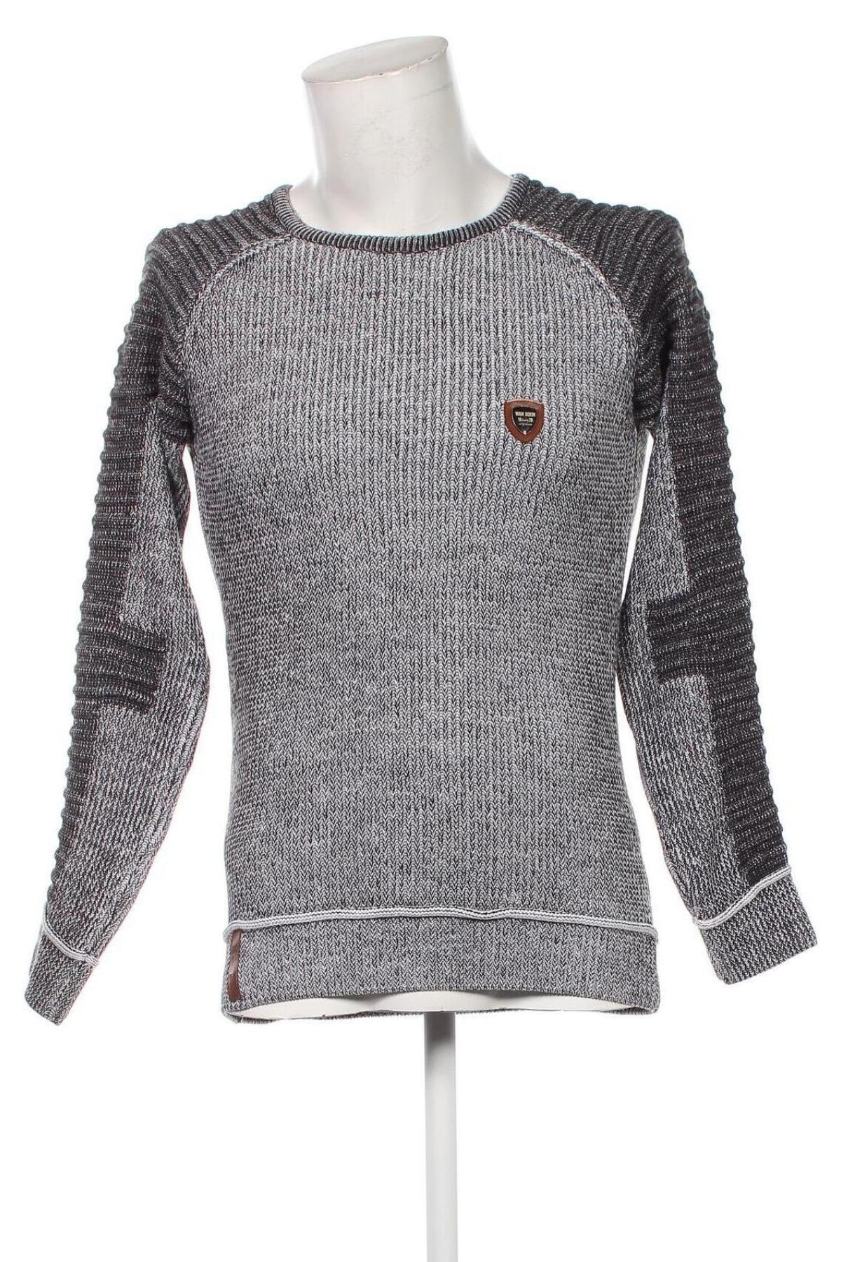 Herrenpullover Wam Denim, Größe M, Farbe Grau, Preis 17,49 €