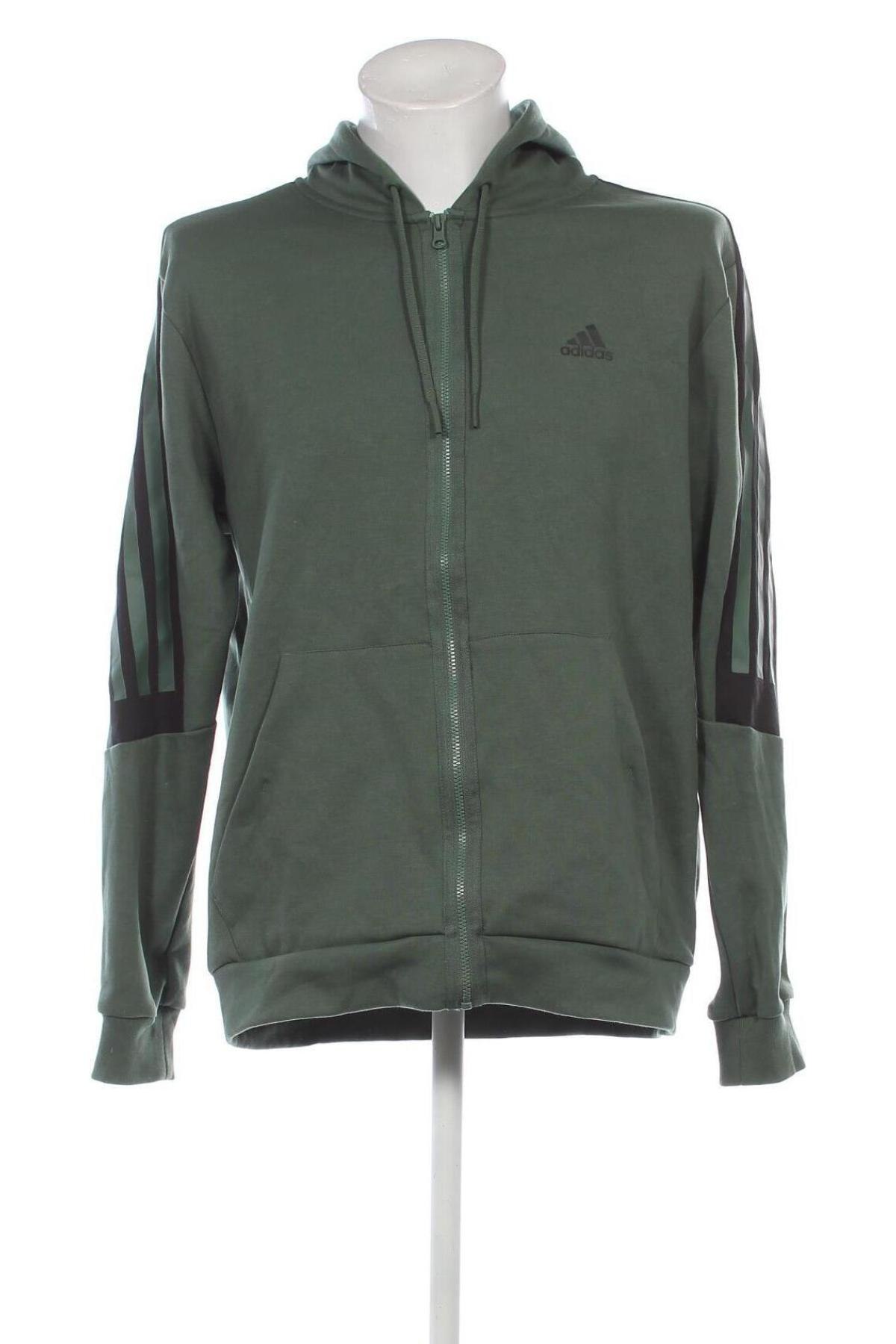 Herren Sweatshirt Adidas, Größe L, Farbe Grün, Preis 36,99 €