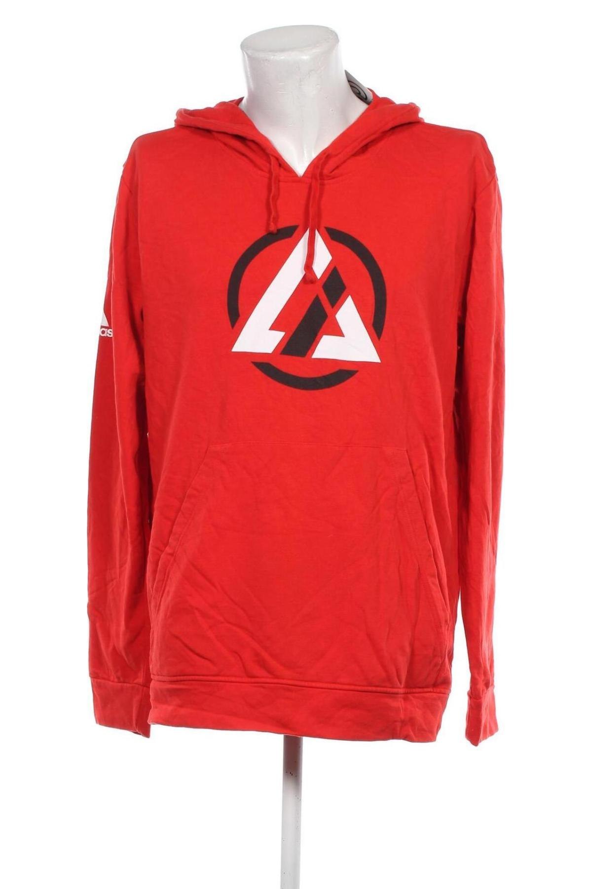 Herren Sweatshirt Adidas, Größe XL, Farbe Rot, Preis 36,99 €