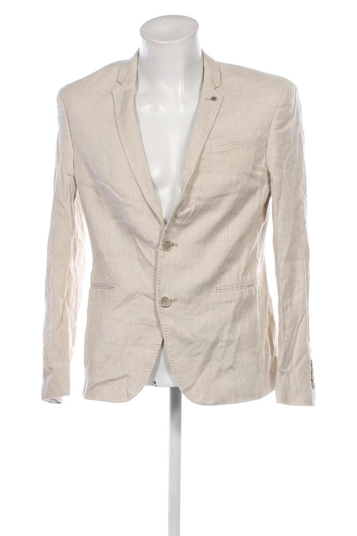 Herren Sakko Zara Man, Größe XL, Farbe Beige, Preis € 8,49