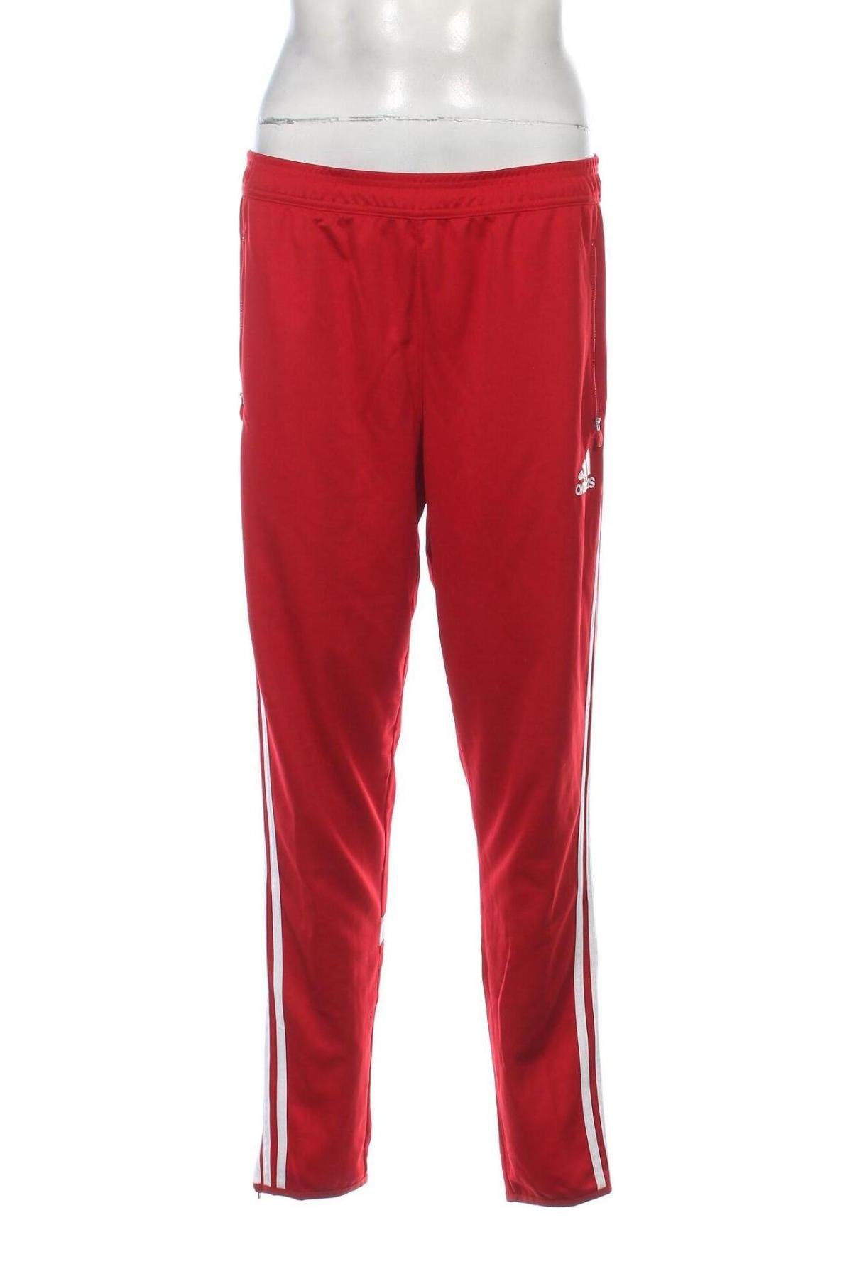 Pantaloni trening de bărbați Adidas, Mărime L, Culoare Roșu, Preț 150,99 Lei