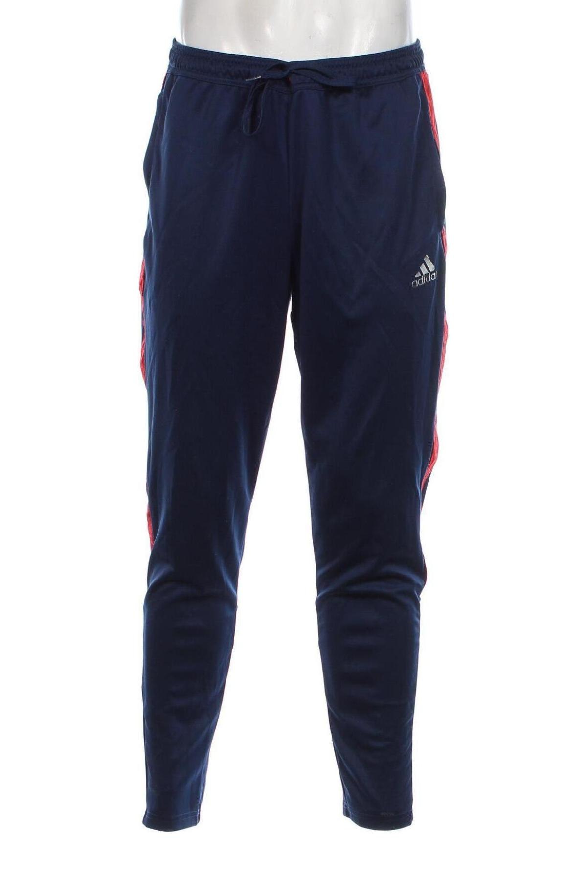 Pantaloni trening de bărbați Adidas, Mărime L, Culoare Albastru, Preț 101,99 Lei