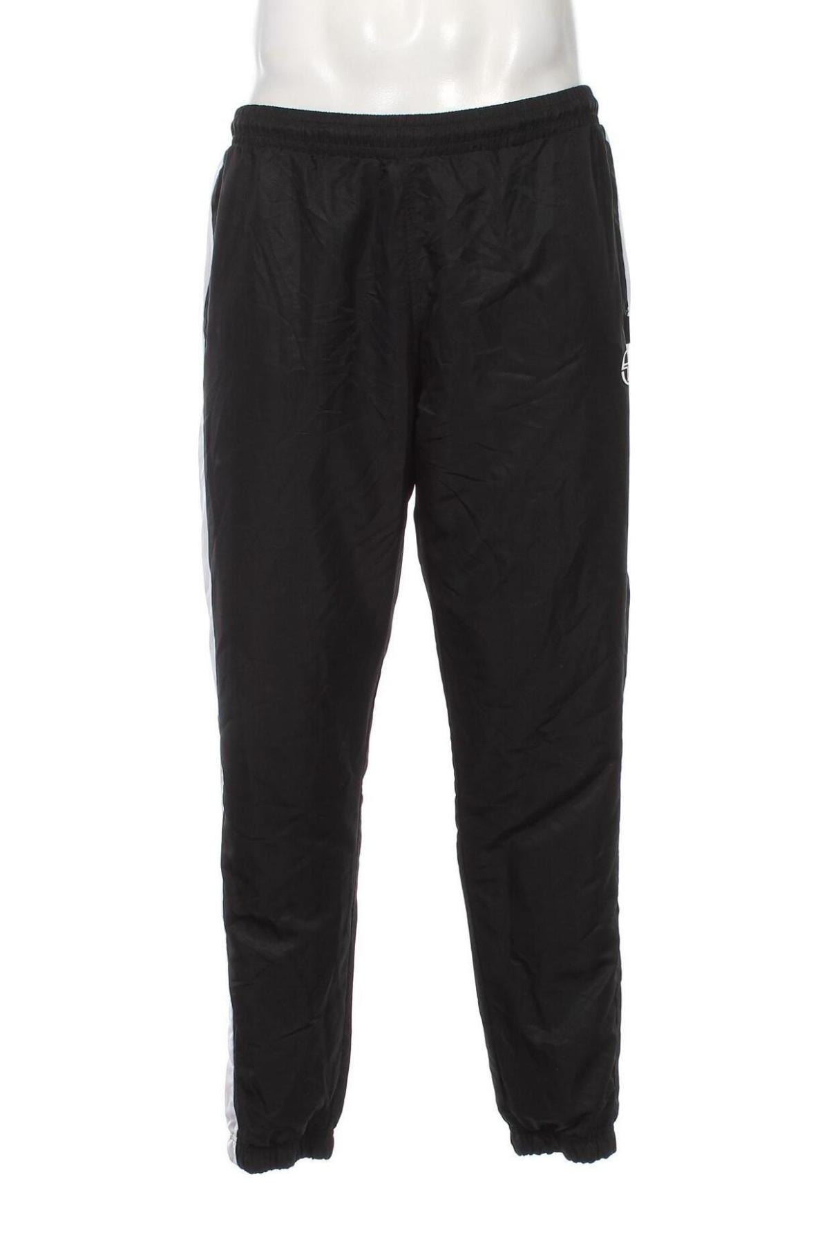 Pantaloni trening de bărbați Sergio Tacchini, Mărime L, Culoare Negru, Preț 201,99 Lei