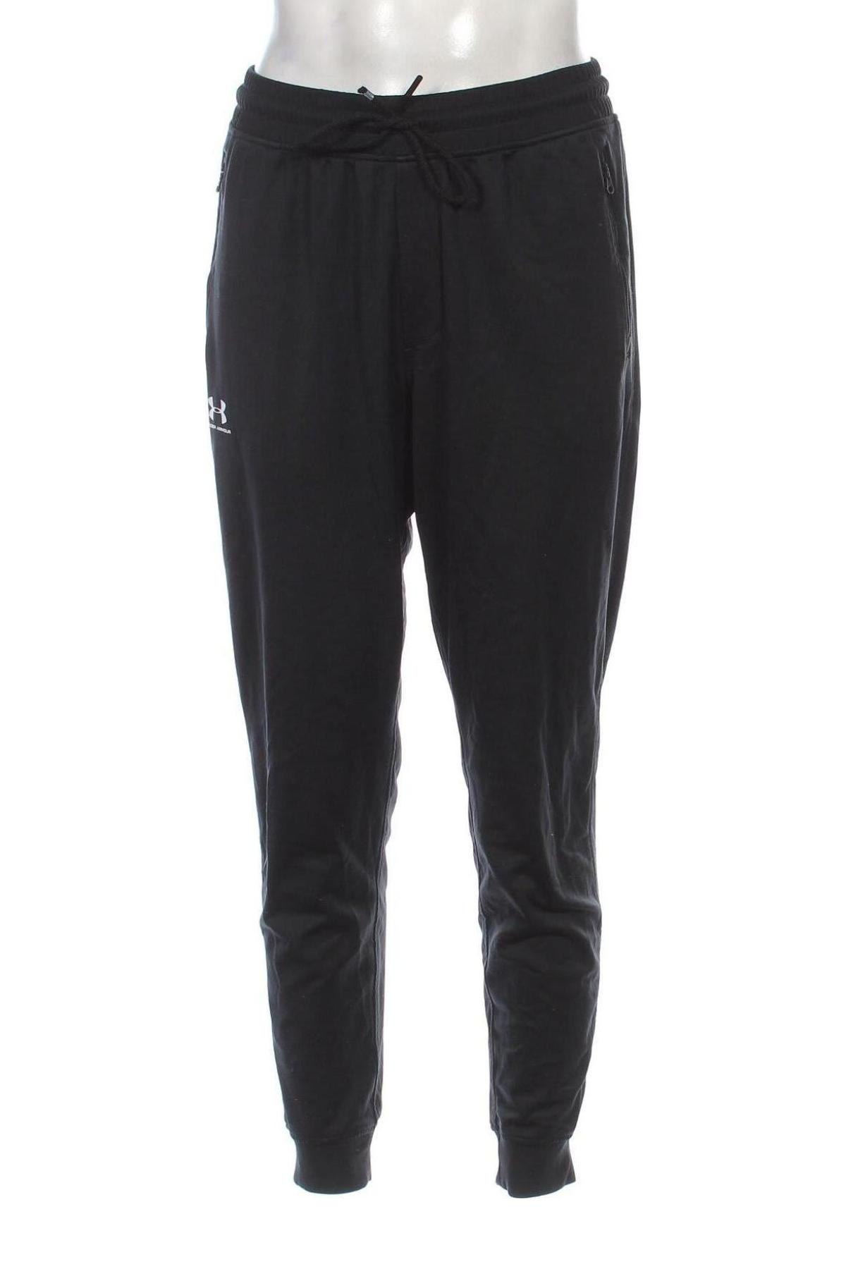 Pantaloni trening de bărbați Under Armour, Mărime M, Culoare Negru, Preț 157,99 Lei