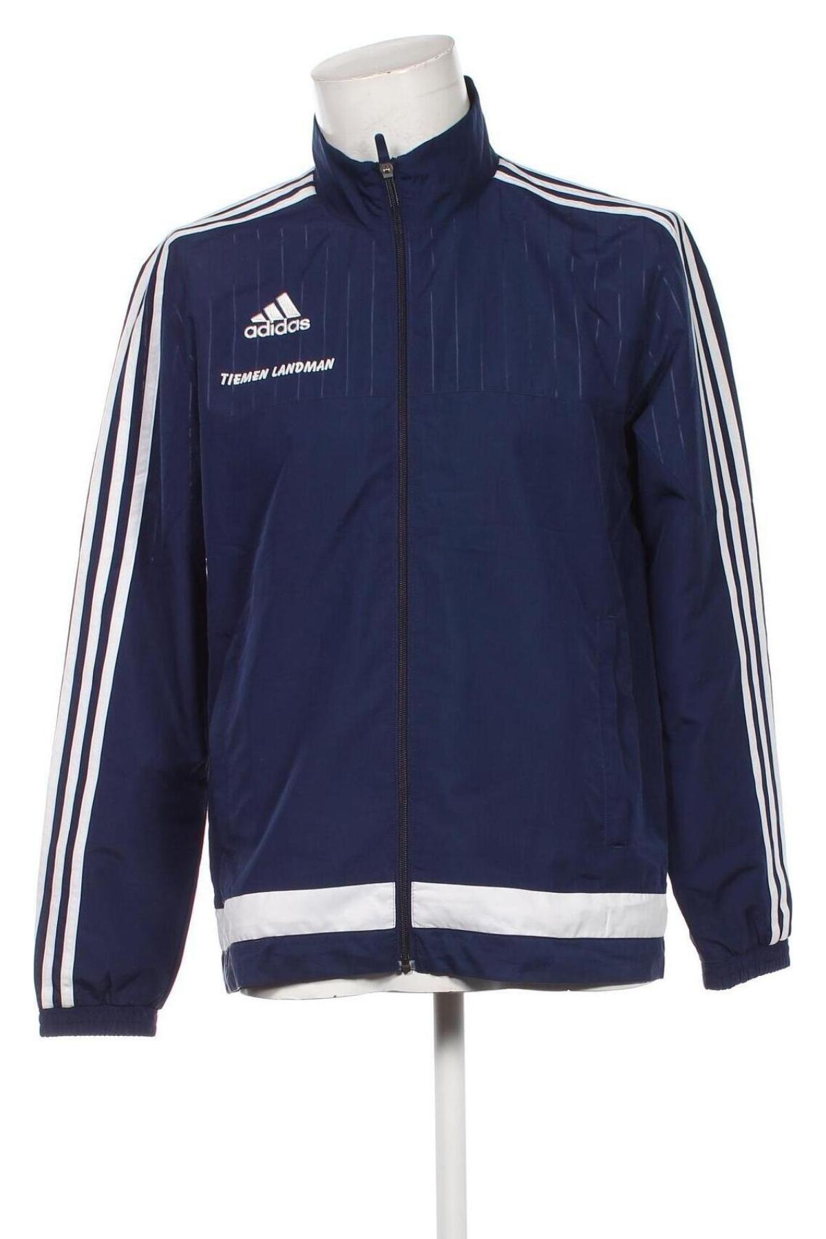 Bluză trening de bărbați Adidas, Mărime M, Culoare Albastru, Preț 142,99 Lei