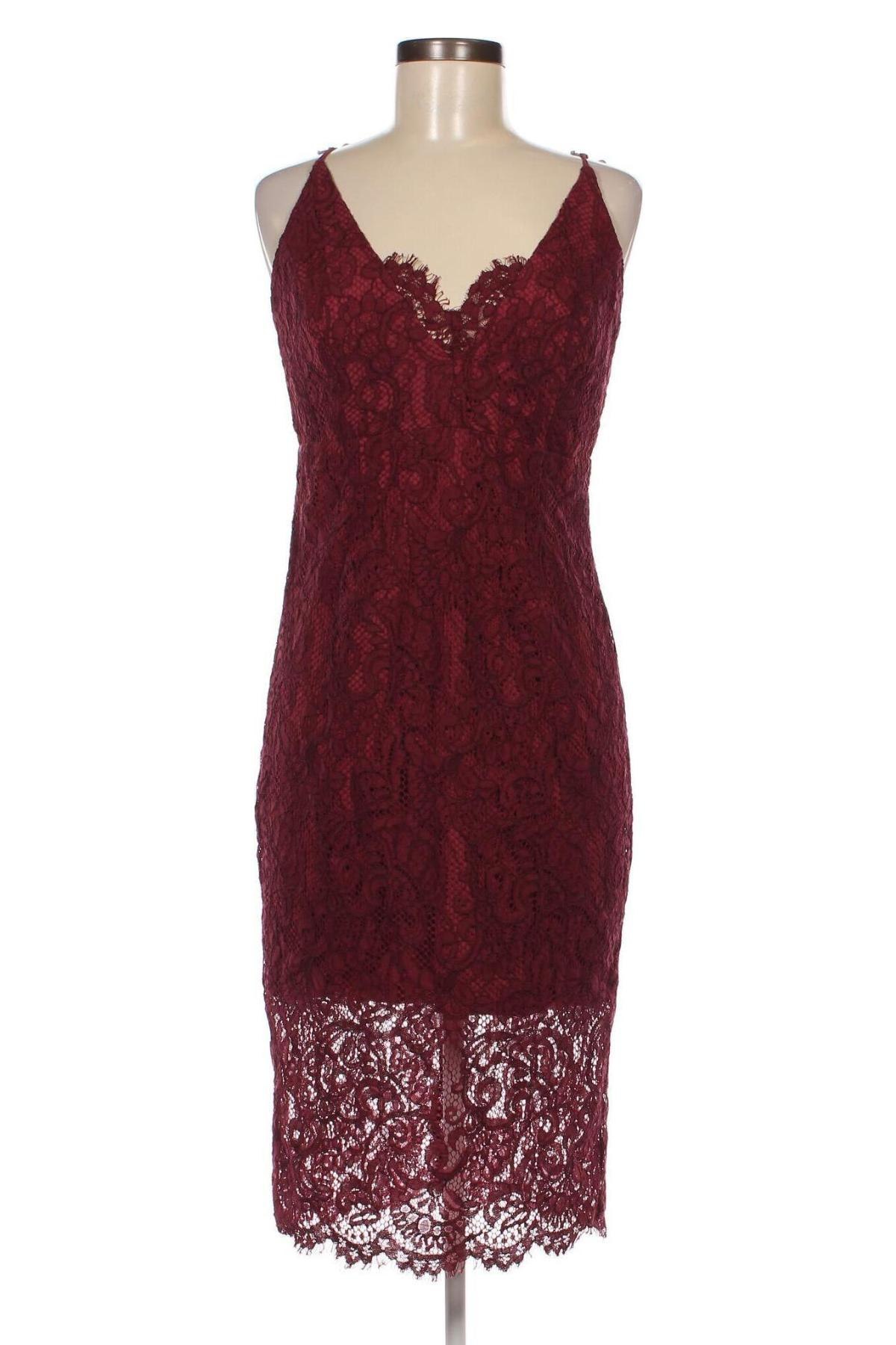 Kleid Bardot, Größe L, Farbe Rot, Preis 18,43 €