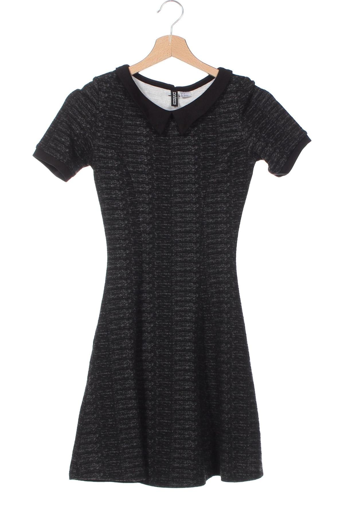 Kleid H&M Divided, Größe XS, Farbe Schwarz, Preis € 6,49