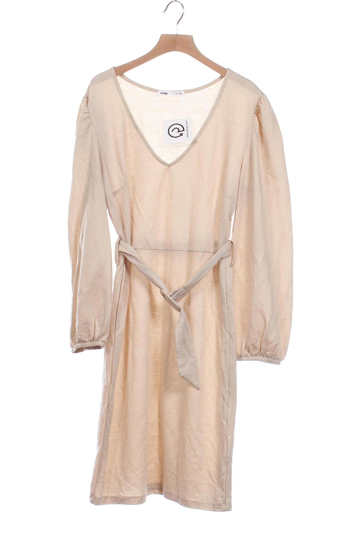 Kleid Sinsay, Größe XS, Farbe Beige, Preis € 14,91