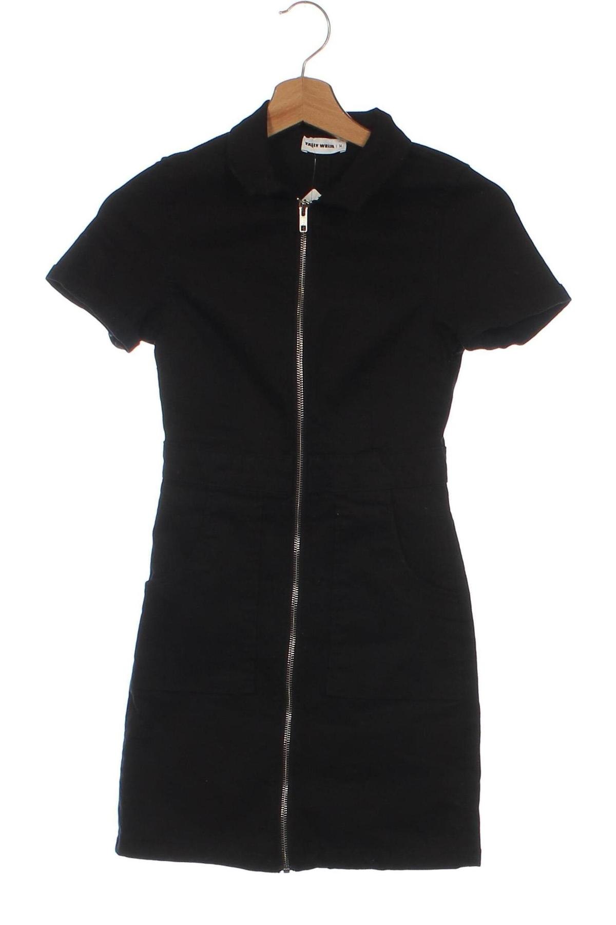 Kleid Tally Weijl, Größe XS, Farbe Schwarz, Preis € 8,49