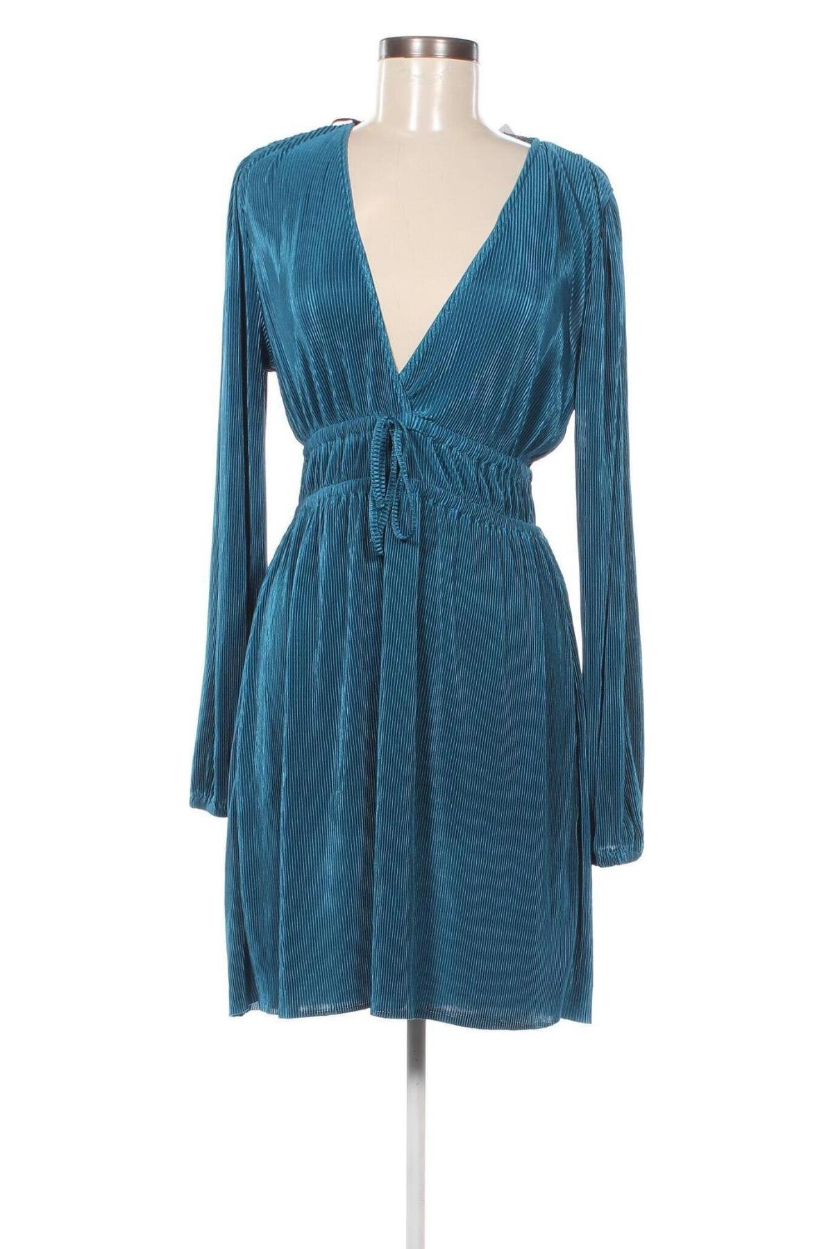 Kleid Zara, Größe L, Farbe Blau, Preis 8,99 €