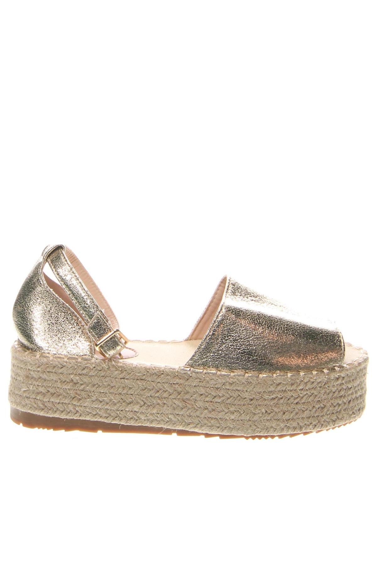 Sandalen Ideal Shoes, Größe 37, Farbe Golden, Preis 22,00 €