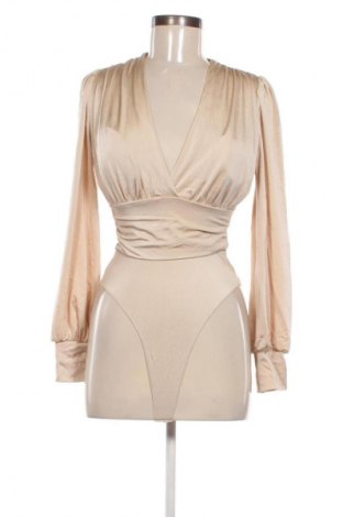 Γυναικεία μπλούζα-Κορμάκι NEW COLLECTION, Μέγεθος M, Χρώμα  Μπέζ, Τιμή 24,99 €