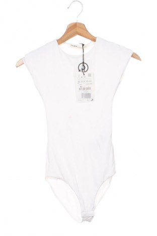 Γυναικεία μπλούζα-Κορμάκι Pull&Bear, Μέγεθος XS, Χρώμα Λευκό, Τιμή 16,00 €