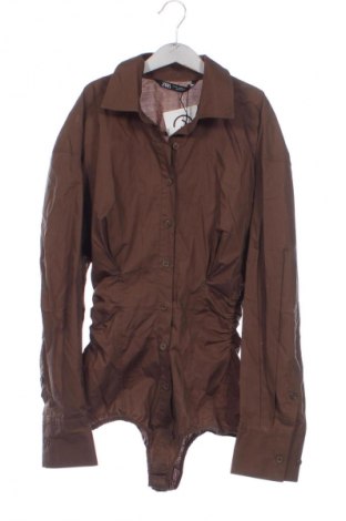 Dámská halenka -body  Zara, Velikost XS, Barva Hnědá, Cena  519,00 Kč