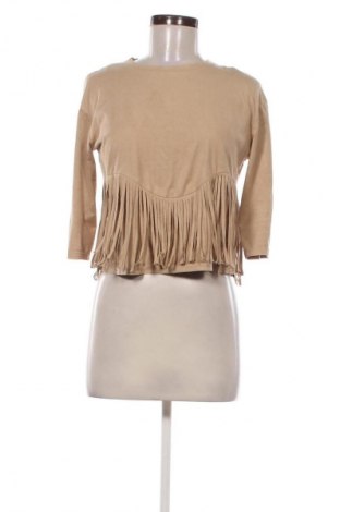 Damen Shirt Bershka, Größe S, Farbe Beige, Preis 9,99 €