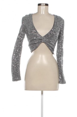 Bluzka damska Zara, Rozmiar S, Kolor Srebrzysty, Cena 88,99 zł