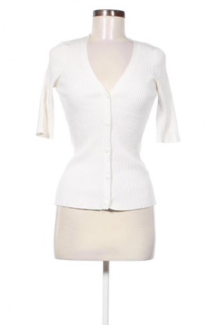 Damen Strickjacke Gina Tricot, Größe L, Farbe Weiß, Preis € 14,00