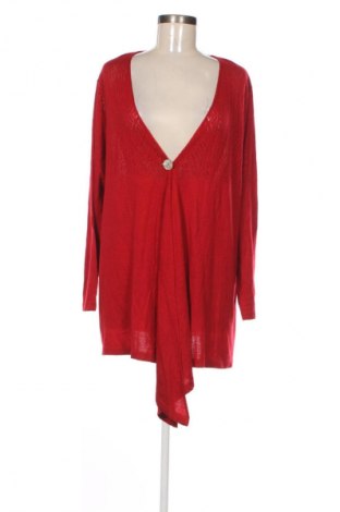 Damen Strickjacke Ulla Popken, Größe XL, Farbe Rot, Preis 21,00 €