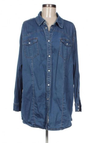 Damska koszula Mia Moda, Rozmiar 3XL, Kolor Niebieski, Cena 94,25 zł