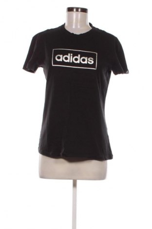 Damen T-Shirt Adidas, Größe S, Farbe Schwarz, Preis 10,33 €