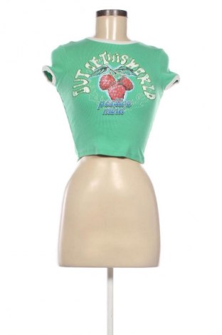Damen T-Shirt Bershka, Größe XS, Farbe Mehrfarbig, Preis € 8,75